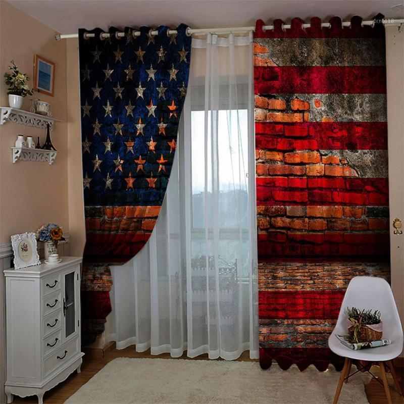 

Photo National flag Curtains Blackout Curtain Drapes For Living Room Bedroom Creative Window Shading Blinds1, As pic