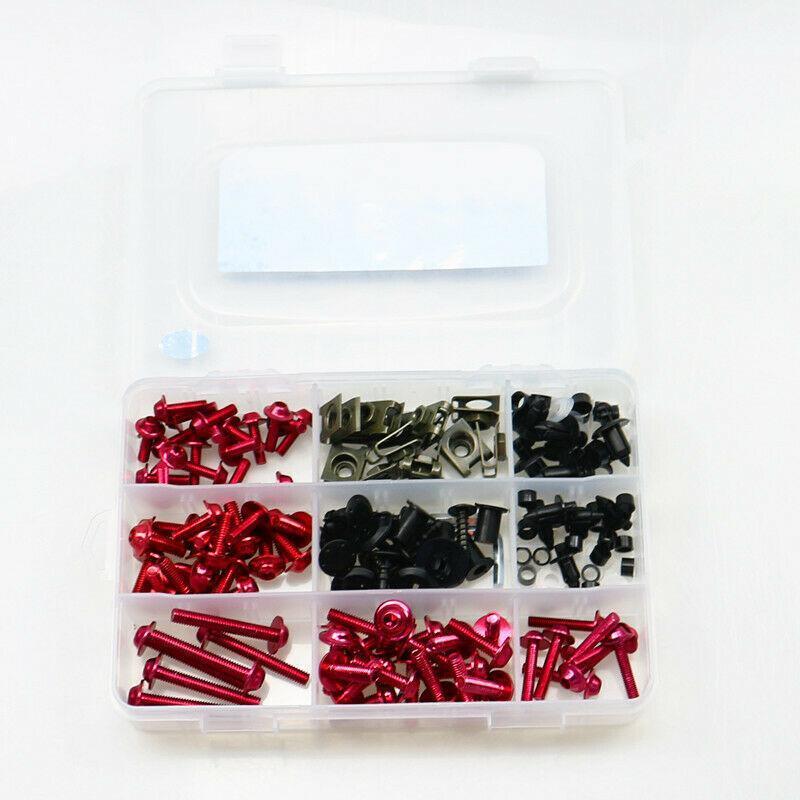 

Motorcycle Mirrors Street Racing Body Fairing Screws Bolt Nuts Kit Fasteners Clip