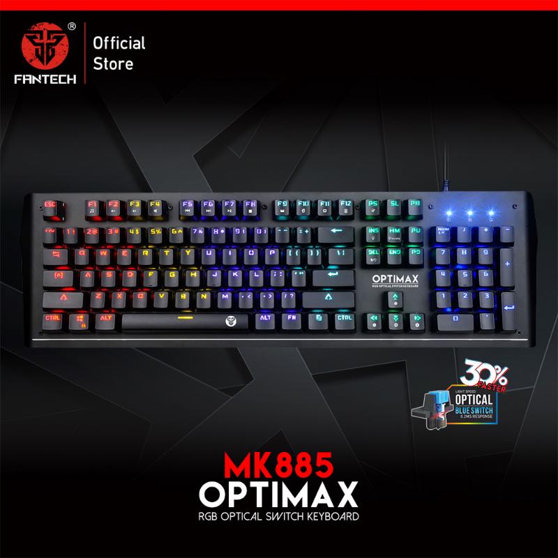 

FANTECH 885 Waterproof Gaming Keyboard 104 Keys All Buttons Have No Conflicts RGB Backlit Keyboard For OSU CS Gamer