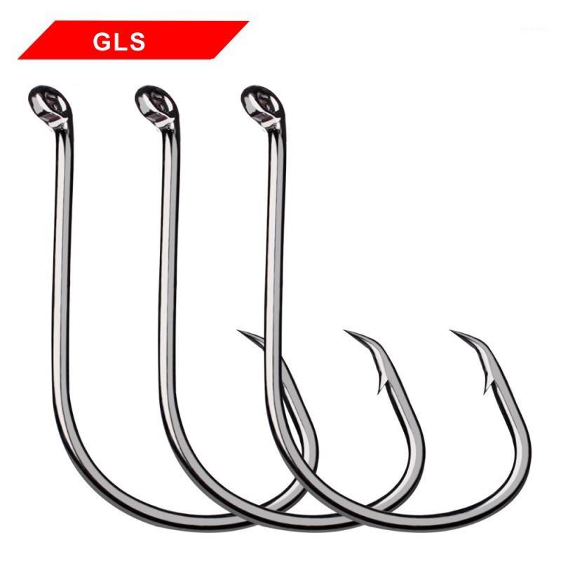 

GLS brand high strength high carbon steel octopus hook with barbed single hook 100 pcs / bag fishing supplies fishing1