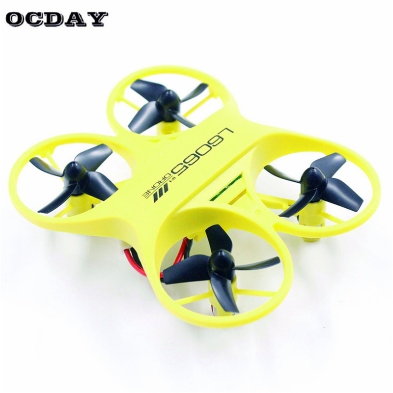 

L6065 Mini RC Quadcopter Toys Infrared Controlled rc Drone 2.4GHz Aircraft with LED Light Birthday Gift for Children Kids Toys Y200428, Yellow