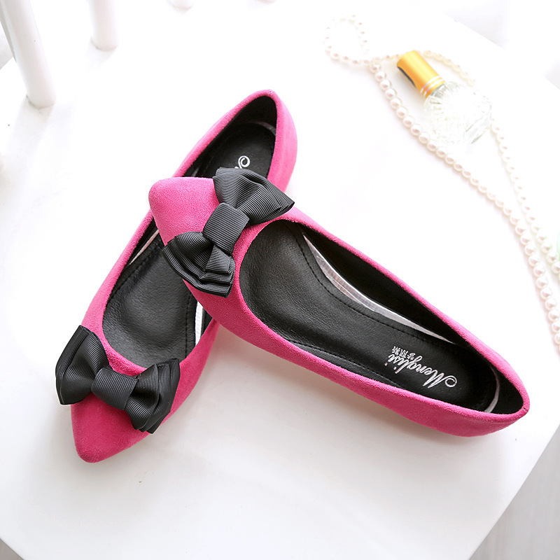

2021 New Sweet Girl Only Big Women Bow Shoes Wvli, Purple