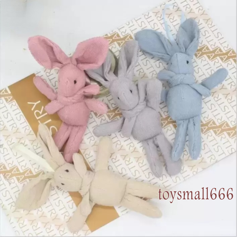 

Easter Rabbit Dolls Bunny Plush Toys Animal Stuffed Bag Pendants Long Legs Key Chain Wedding Present Party Decoration SXJ9, Customize