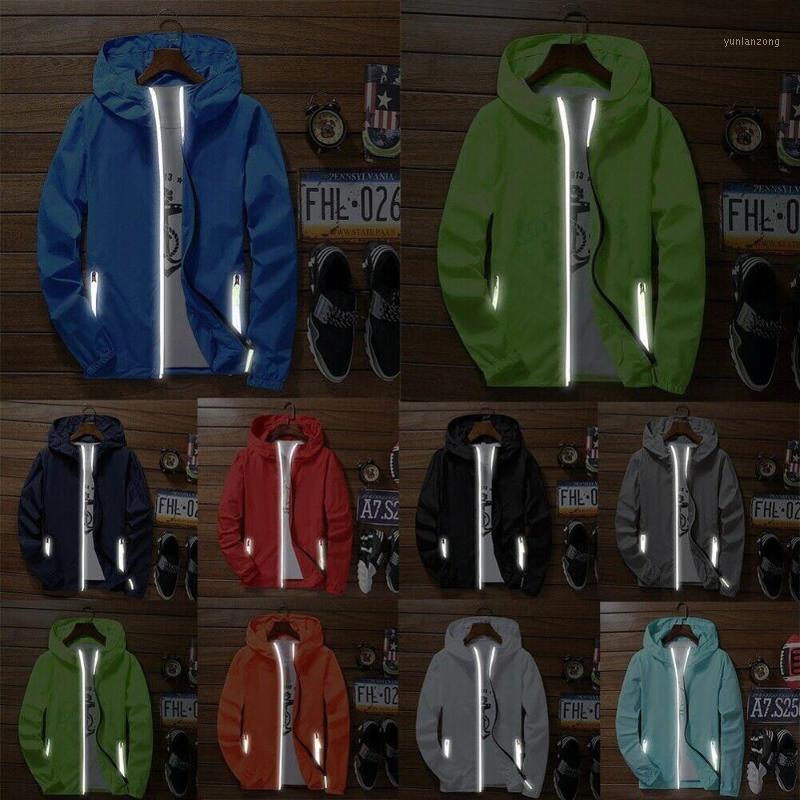 

Plus Size New Spring Summer Bomber Jacket Men Women Casual Solid Windbreaker Zipper Thin Hooded Coat Outwear Male Jacket Ceket1, Black