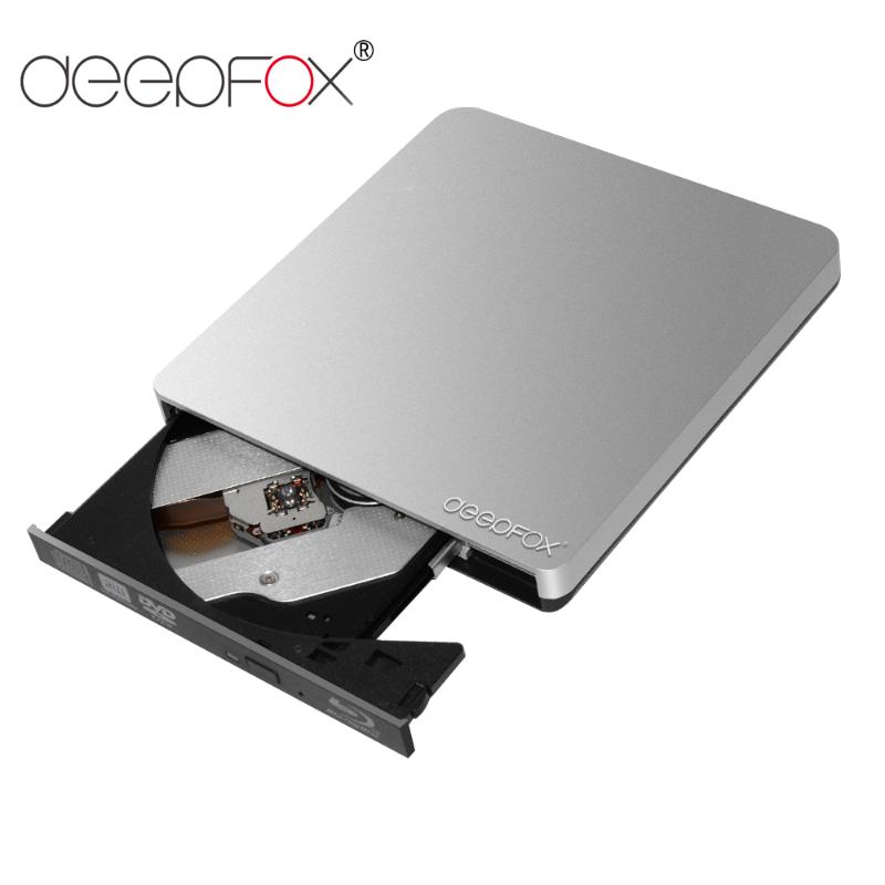 

Deepfox Movable Blu-Ray Drive USB 3.0 Bluray Burner BD-RE CD/DVD RW Write & Play 3D 4K Blu-ray Disc For Laptop Notebook