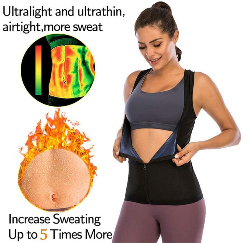 

Sweat Bras Suit Women's Fat Burning Abdomen Fitness Sweating Vest Running Sportswear Abdomen Fitness Yoga Suit Body Shaping, As shown