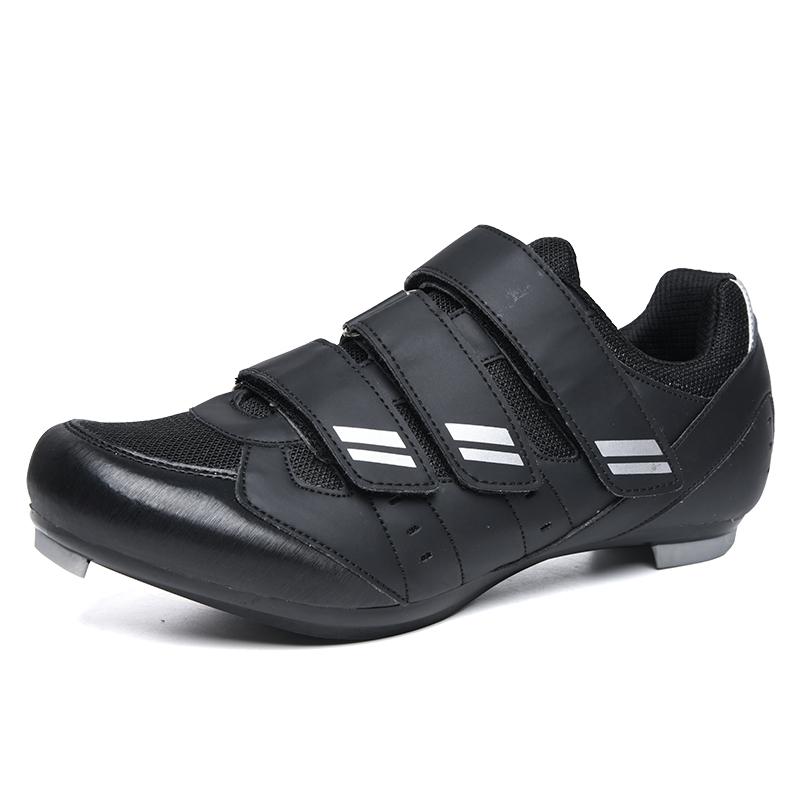 

Men's mountain road self-locking professional non-slip lightweight bicycle shoes sapatilha mtb masculino com pedal clip #37-47, Black mtb