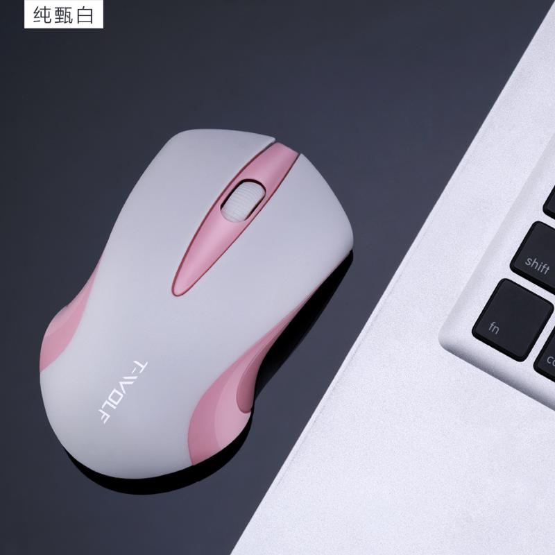 

1600dpi Pink Computer Mouse Cute Gamer Girl Mouse Professional Gaming Wireless Optical Fashion Mute for Laptop