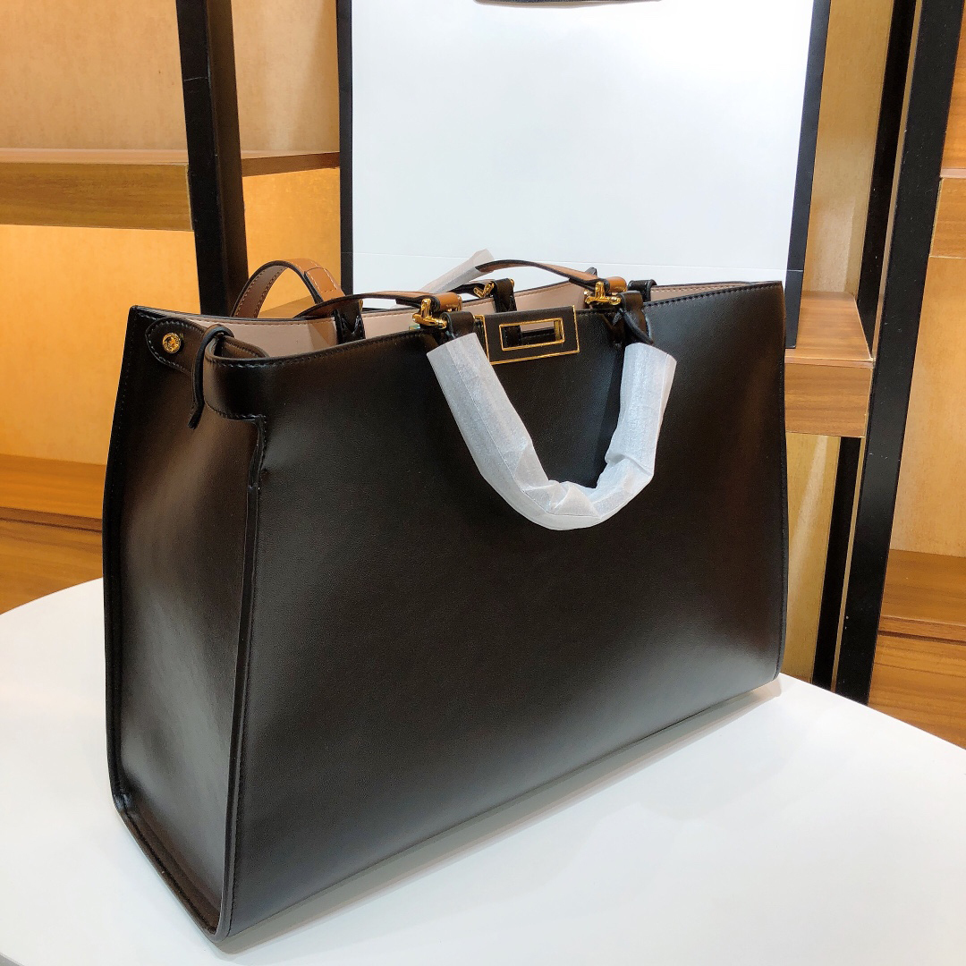 

Handbags919 women deigner bags newest handbag classsic F shopping bags black 39*30*14, White
