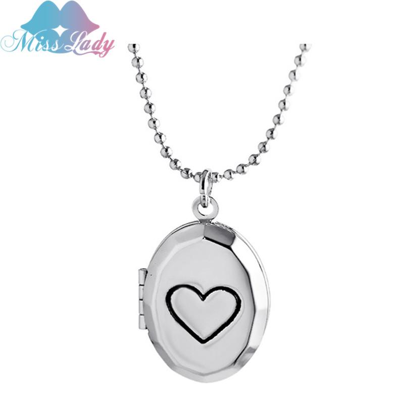 

Miss Lady Fashion Heart Magnetic Floating Locket Memory Necklaces & Pendants Charm Chain Necklace Jewelry Accessories MLY98N