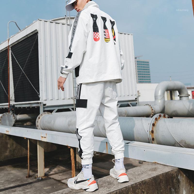 

Fashion Sportswear Winter Men Set Sweatsuits New 2019tracksuit Casual Jacket Joggers Suit Sets Sportwear Hommes Coat JJ60NT1