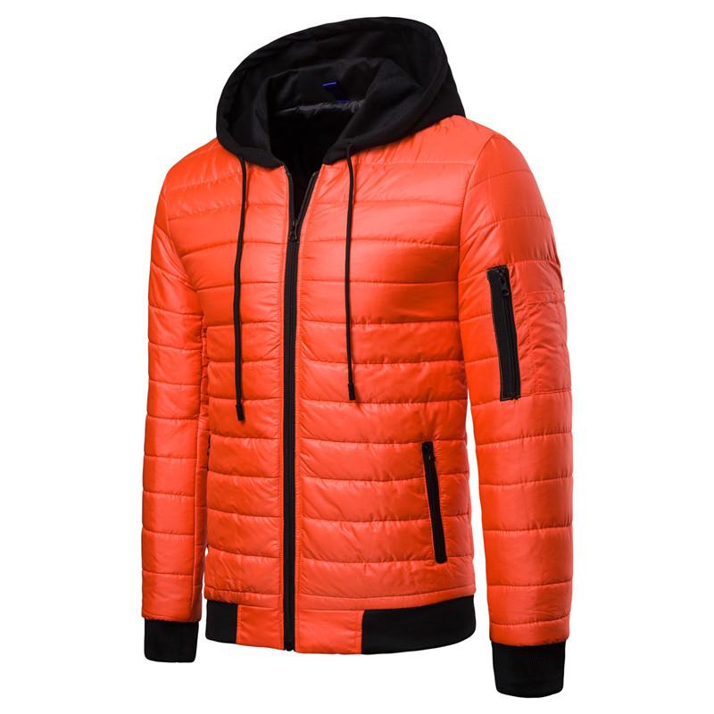 

Cross-Border Hot Selling 2020 nian Europe and the United States Men's Fashion Thickened Mock Two-Piece Cotton-padded Clothes Hoo, Blue