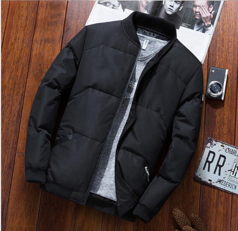 

2021 New Cotton Coat Comfortable Autumn Winter Warm Men's Windbreak Jacket 3D4N, Black