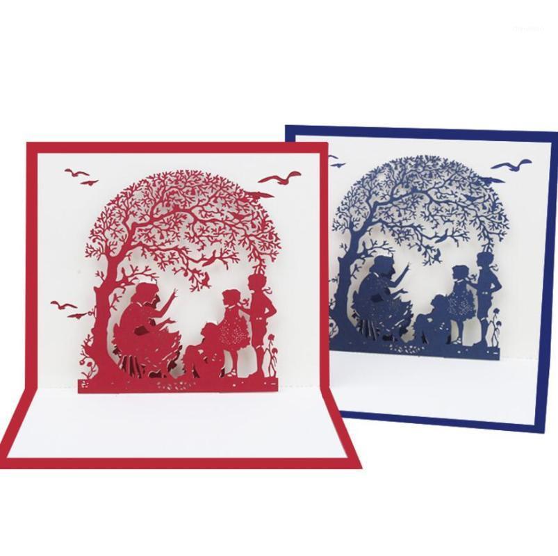 

10pcs Handmade Kirigami Origami Tree Kids 3D UP Greeting Cards Invitation card For Wedding Birthday Party Gift1