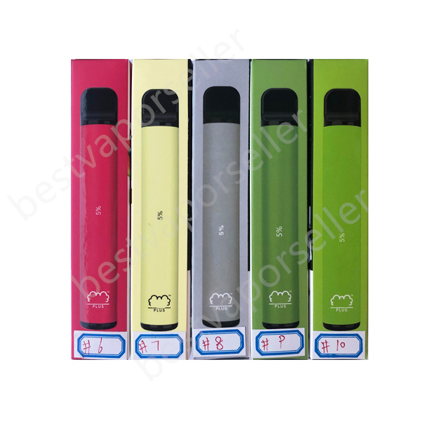 

PUFF BAR PLUS power battery 800+Puff Disposable Cartridge 550mAh Battery 3.2mL Pre-Filled Vape Pods Stick Style vape packaging runtz