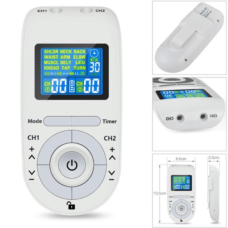 

Electronic Tens Acupuncture Electric Therapy Pulse Massager Therapy Muscle Stimulator Physiotherapymassager 4 Pads Healthy Care