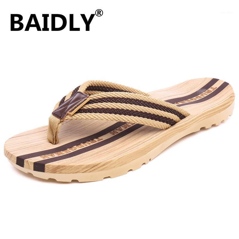 

Men Flip Flops Unisex Summer Beach Slippers Men's Slippers Fashion Indoor & Outdoor Flip Flops Men Non-slide Casual1, Brown