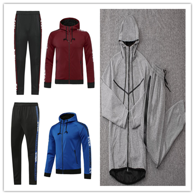 

Men hoodie kit survetement autumn winter Large size HOODIE SPORTSWEAR TECH FLEECE WINDRUNNEOR fashion leisure sports jacket running JACKET