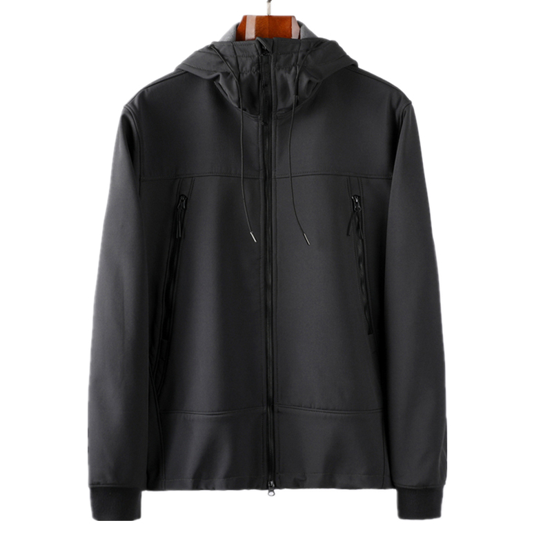 

Fashion-CP topstoney COMPANY 2019 spring and autumn loose style top men's Soft shell jacket coat Glasses hat Plush and thickened, Orange