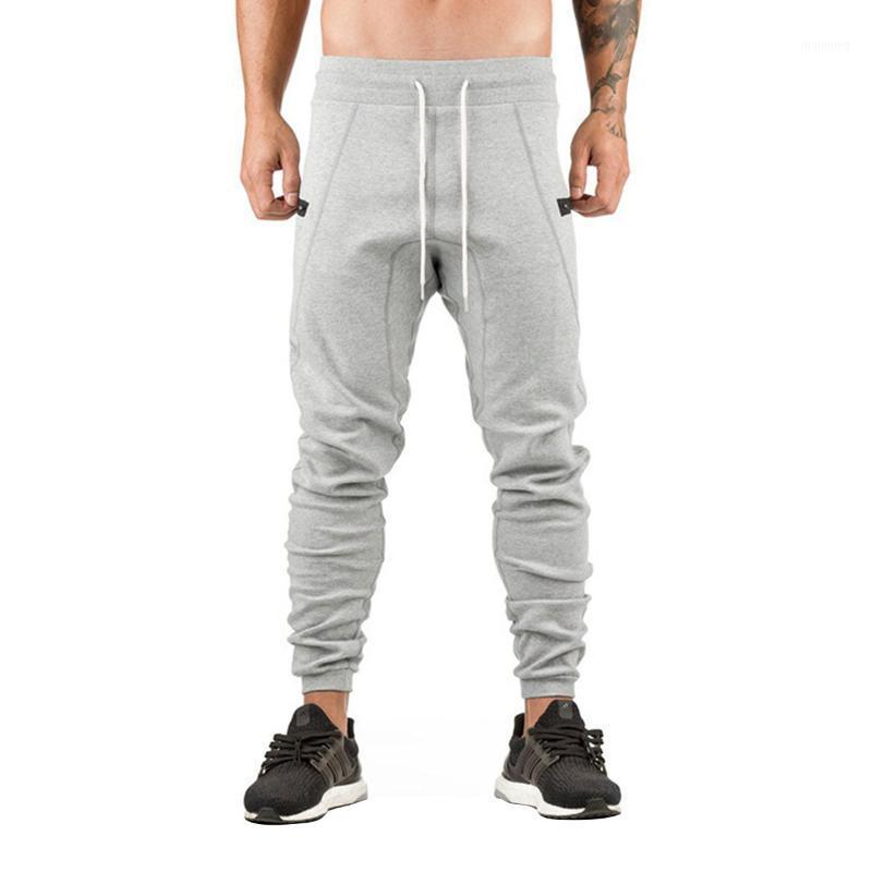 

Men's Sports Pants, Lace up Cotton Sweatpants, Pencil Slacks for Autumn Gym Equipment Exercise1, Black