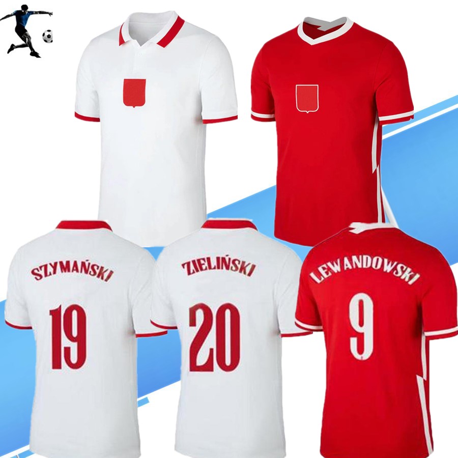 

2020 2021 Pola Soccer Jerseys Home away 20 21 red white MILIK POL LEWANDOWSKI PISZCZEK and Jerseys football Shirts uniforms, Away+patch