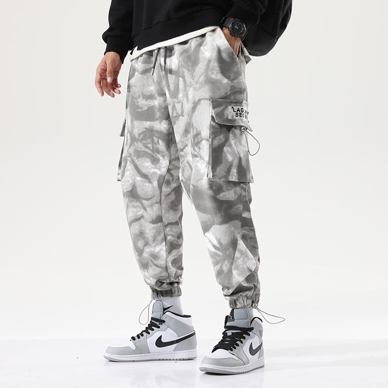 

Mens Cargo Pants Joggers Men Fashion 2020 Green Solid Hip Hop Harajuku Japanese Streetwear Trousers Male Pants Men Harem, Gray