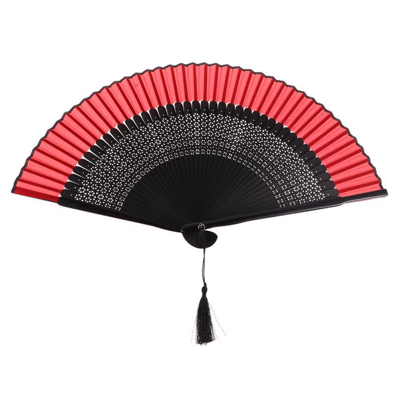 

Vintage Handheld Folding Fan Dance Performance Fan Decorative Chinese Style Craft Hollow Hand Fans Party Favors Gift Summer