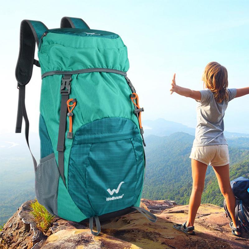 

Mountain Foldable Backpack Lightweight Backpack Hiking Packable Tourist Mochila Outdoor Plegable Bagpack 20201, Foldable black 2