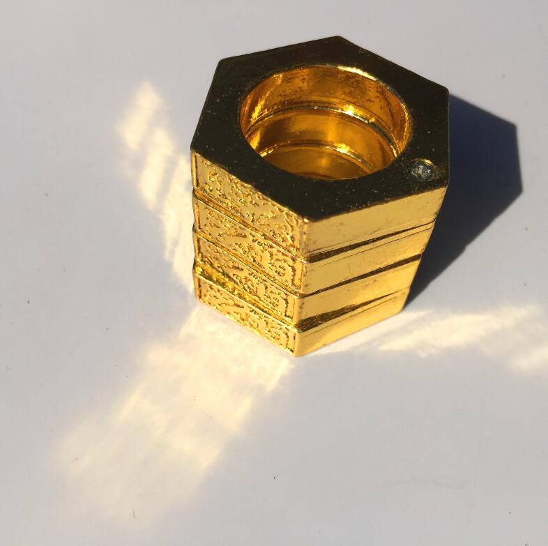 

2021Hexagon ring square finger self-defense emergency broken window dust collector self-defense personal safety men and women self-defense