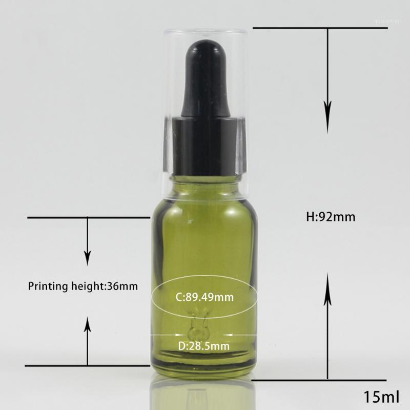 

15ml Olive Colour Dropper Perfume Glass Bottle1