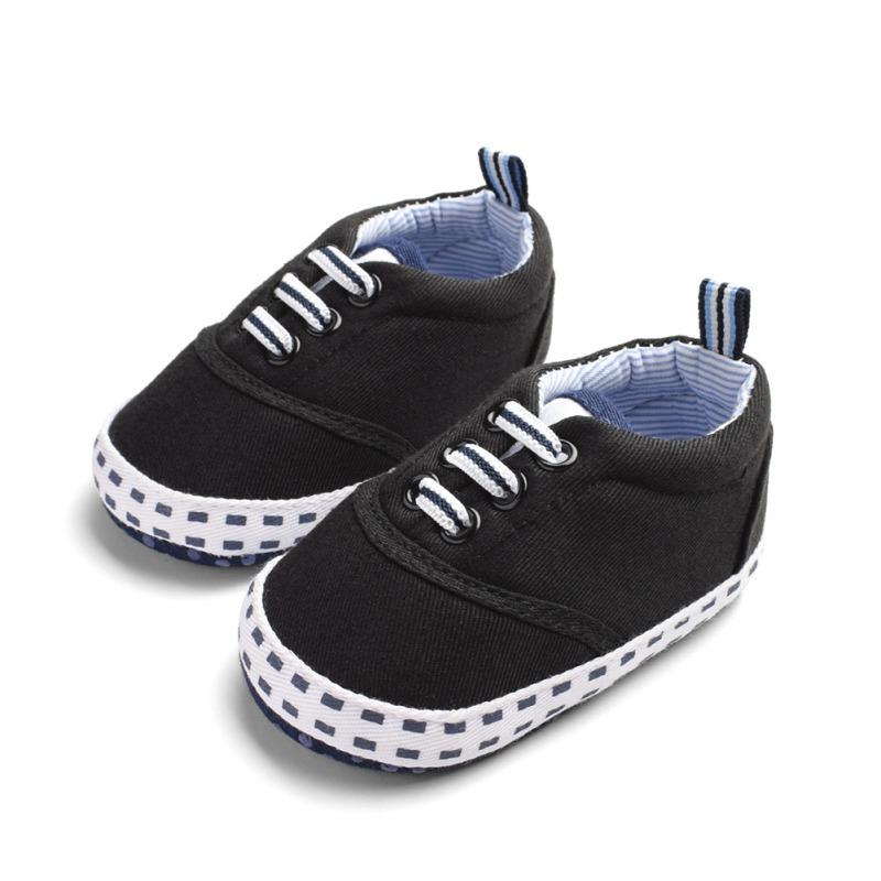 

Newborn Baby Boy Shoes Baby Girl Solid Color Elastic Band Cotton Shoes Small Square Printing First Walkers sx1