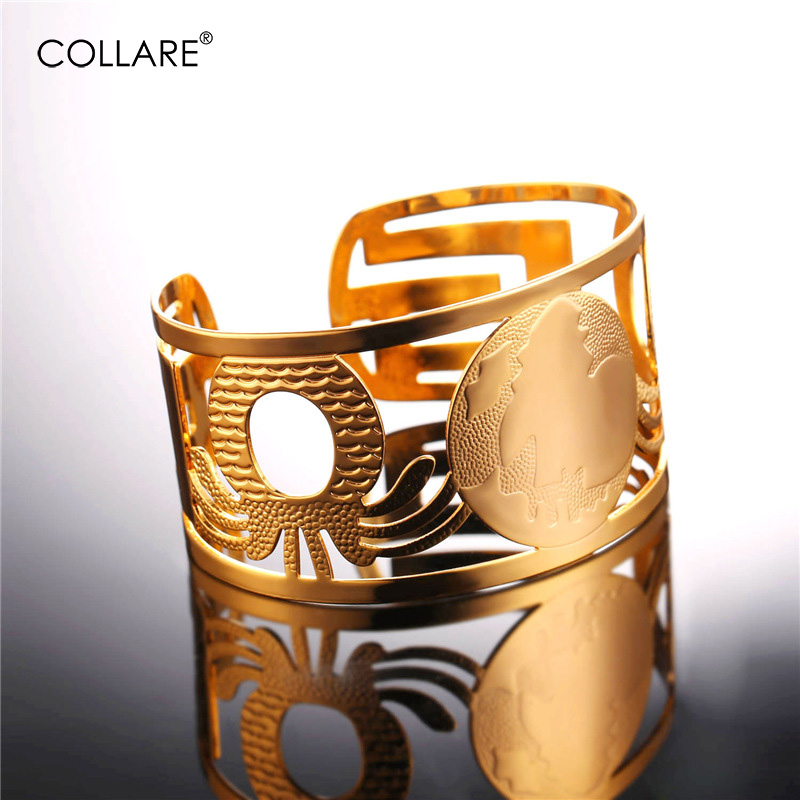 

Collare African Map Bracelet & Bangles Gold/Silver Color Africa Jewelry Wholesale Women Men Jewelry H166