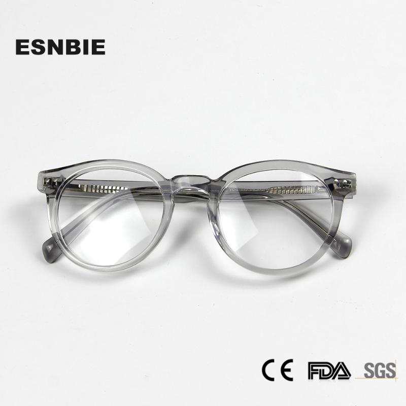 

Fashion Transparent Glasses Frame Round Vintage Women'S Eyeglasses Frames Acetate Myopia Frame Glasses Trendy Optical