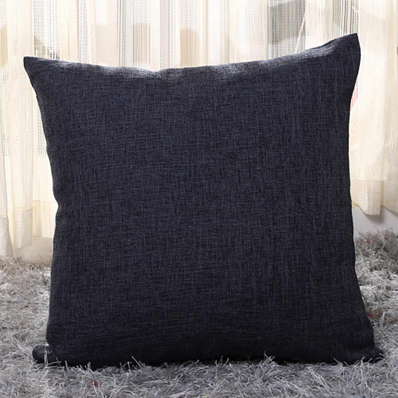 

New Super soft Cotton linen sofa cushion cover 40x40/45x45/50x50/55x55/60x60/65x65/70x70cm throw pillow cover decorative pillow, Orange