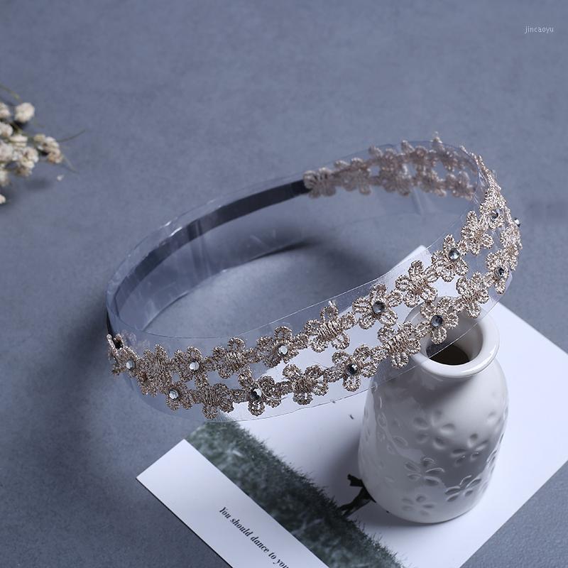 

1PCS New Golden Lace Flowers Baby Headband Children Girls hair bands white Lace Flowers headband for a girl hairband1, Pink