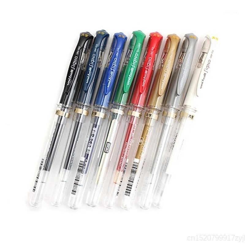 

Uni Ball Signo Broad UM-153 Gel Pen White Blue Red Black Silver Golden BlackBlue Ink Japan Gel Pen Smooth Writing Sign1