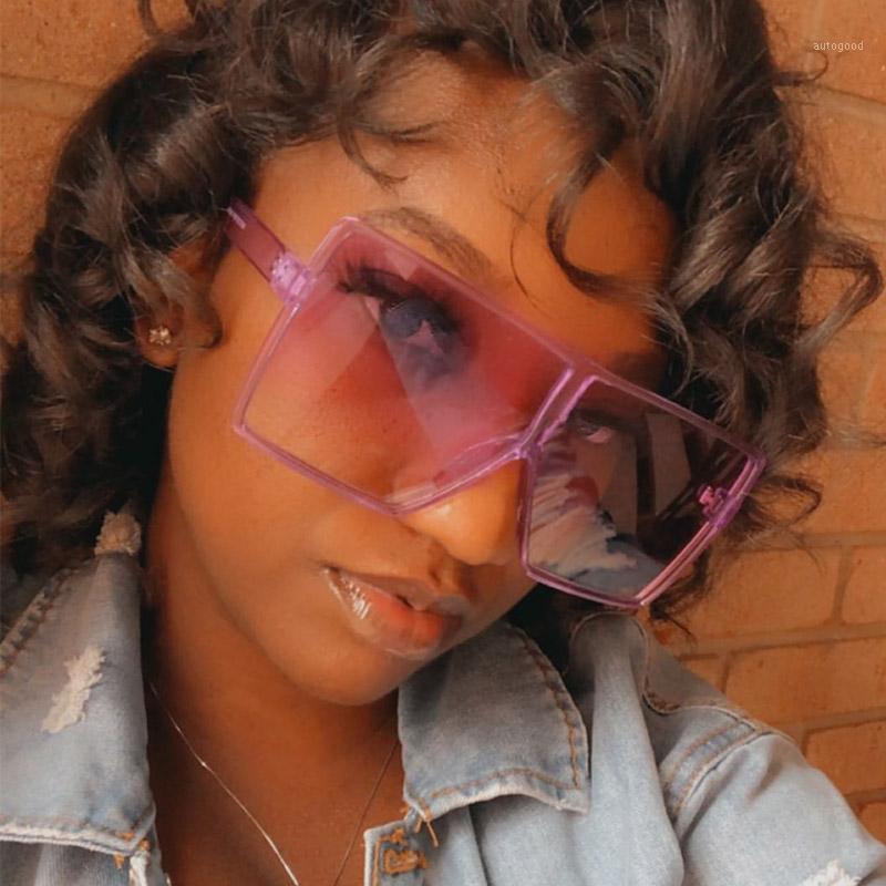 

Sunglasses Wholesale Oversized Women 2021 Retro One Piece Vintage Shades For Square Bulk Female UV4001