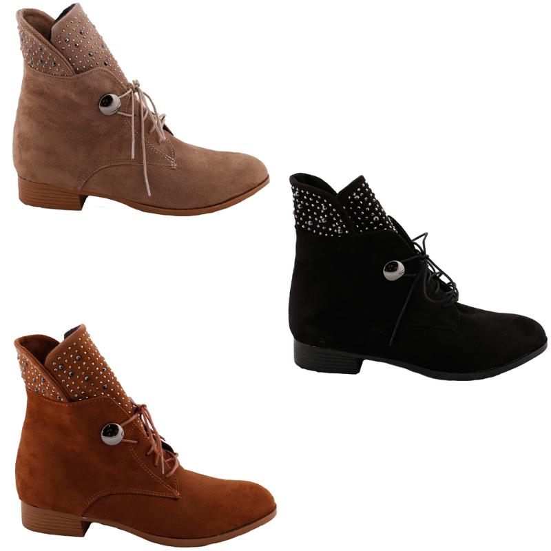 

Ayakland Femin 632 Daily Thermo Sole Women 'S Suede Boat Shoes, Black