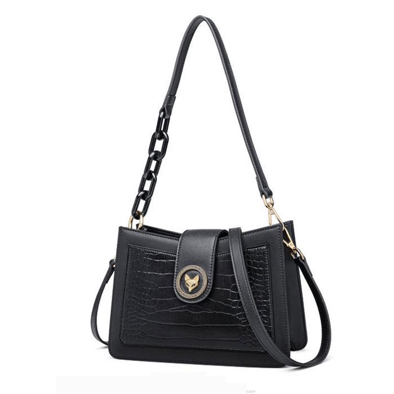 

Evening Bags 2022 Fashion Real Cowhide Retro Underarm Baguette Tide High Quality One-shoulder Messenger Bag Small Square