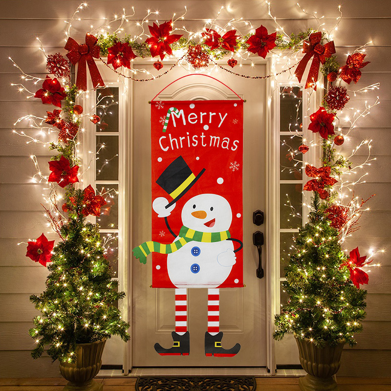 

Home Decorations Porch Door Banner Hanging Ornament Christmas Decoration For Home Xmas Navidad 2020 Happy New Year 2021