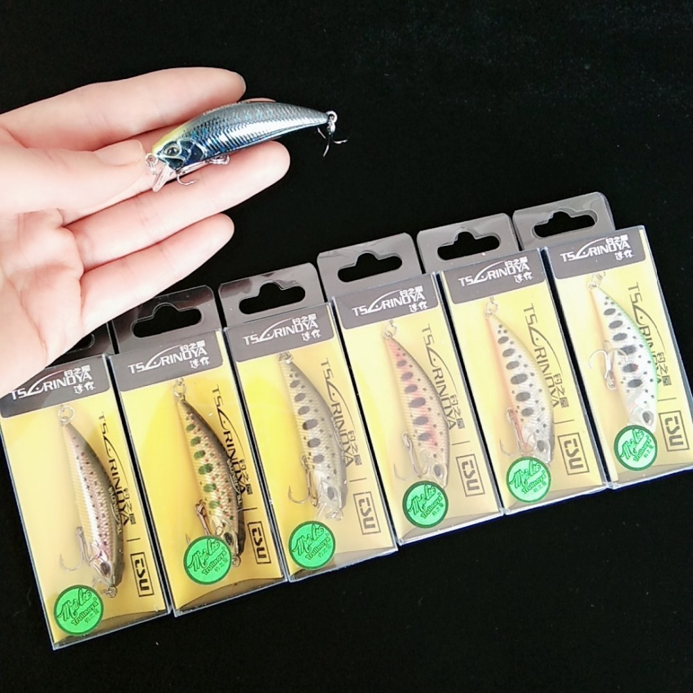 

TSURINOYA DW63 7pcs 50mm 5g Sinking Minnow Hard bait Fishing Lures Mini Minnow Treble hook Artificial bait 201106