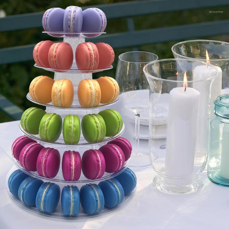 

Macaron Cupcake Stand, 6 Tier Cupcake Tower Holder Tiered Serving Stand Tower Display Wedding Birthday Party Decor1