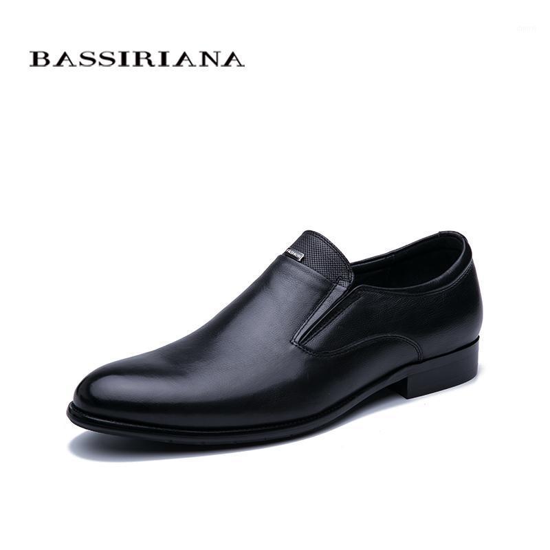 

Bassiriana 2020 spring and summer new men's leather shoes black comfortable free shipping1, 999