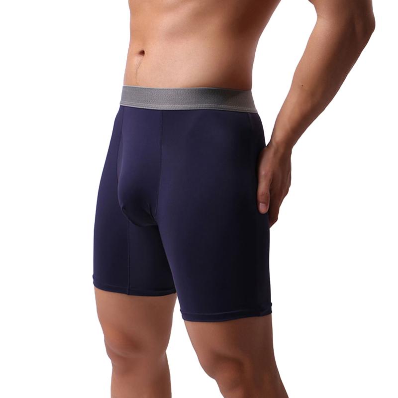 

Men Sexy Boxer Male Underwear Man Panties Soft Short Boxer Breathable Youth Boxershorts Comfortable Solid Cuecas, White