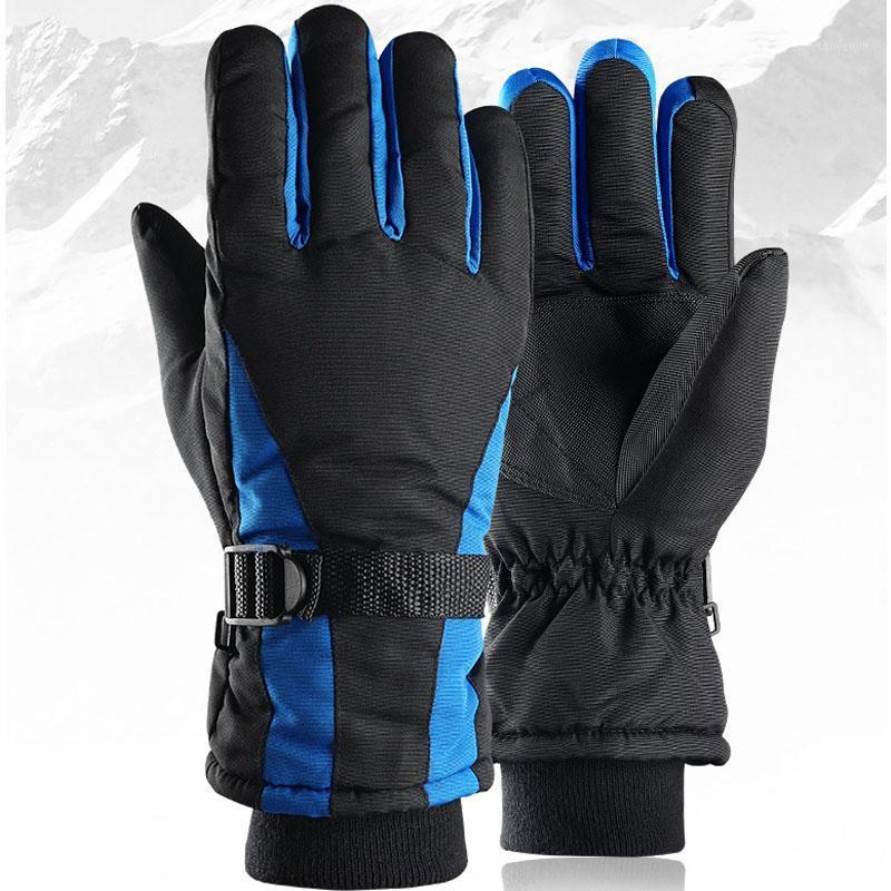 

RUNATURE Men Women Ski Gloves Winter Warm Skiing Gloves Outdoor Sports Touch Screen Waterproof Anti-slip Ski1, Blue