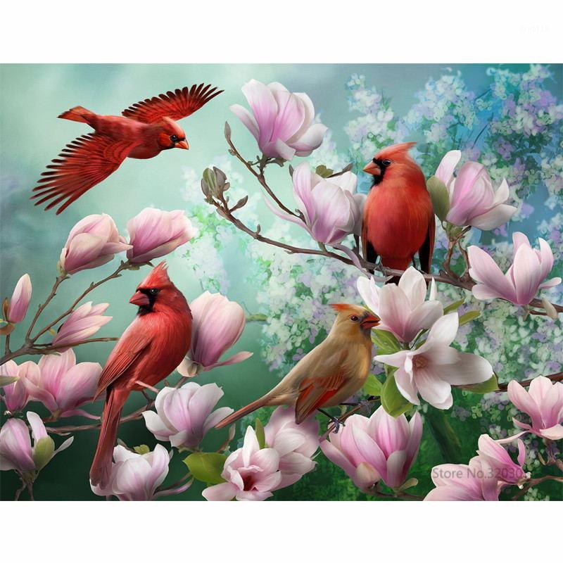 

CHUNXIA Framed DIY Painting By Numbers Colorful Bird Acrylic Painting Modern Picture Home Decor For Living Room 40x50cm RA33591