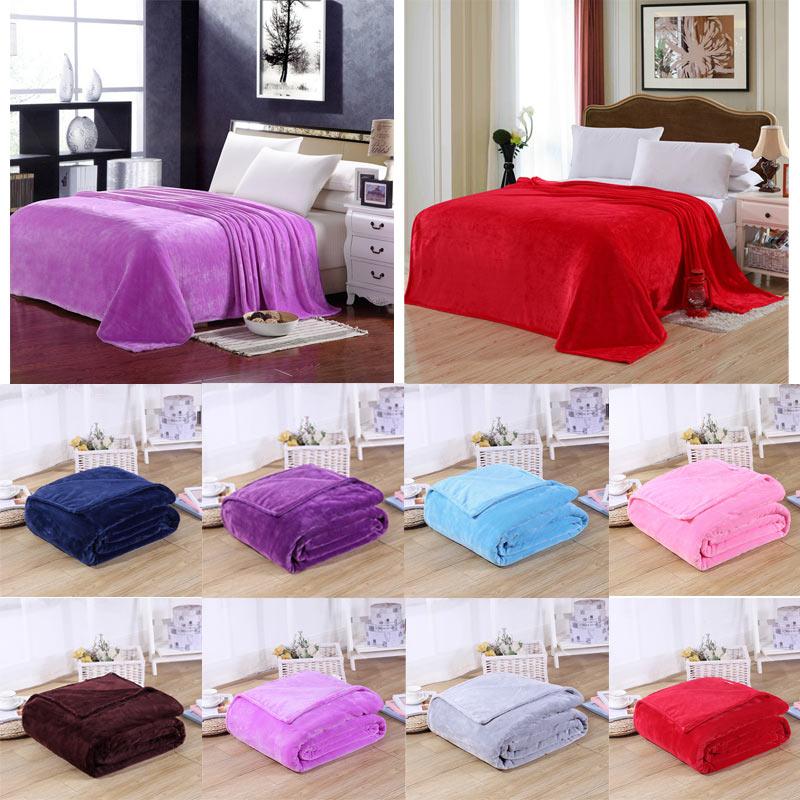 

Flannel Blanket for bed Cover Home bedding Sofa throw Cobertor Air conditioner Living room Texture Fabric Soft Thicken Warm-keep