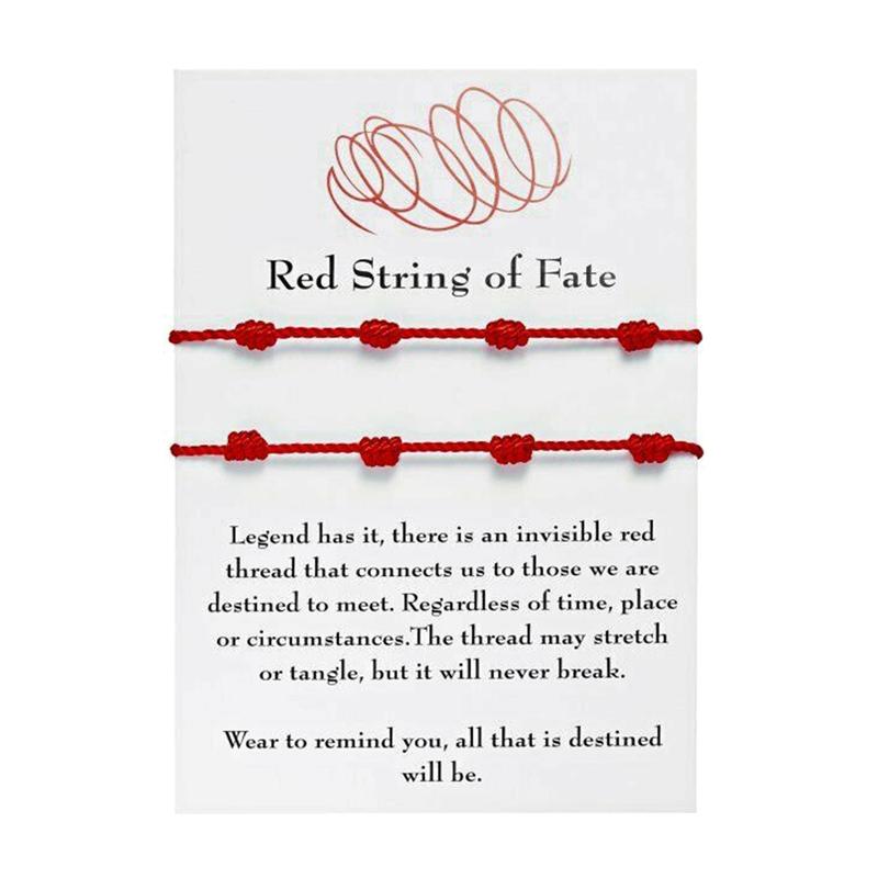 

2Pcs 7 Knots Red String Bracelet For Good Luck Amulet For Success And Prosperity Friendship Bracelet