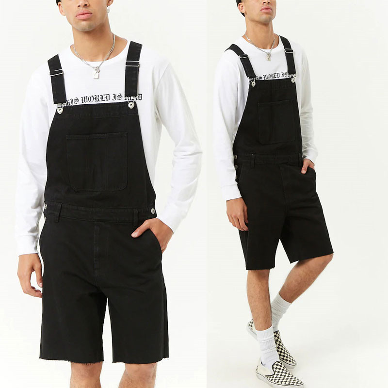

2020 Brim New Retro Men' Breeches in a Piece of Overalls, Bib Shorts More Size M-xxxl Ojmo, Black