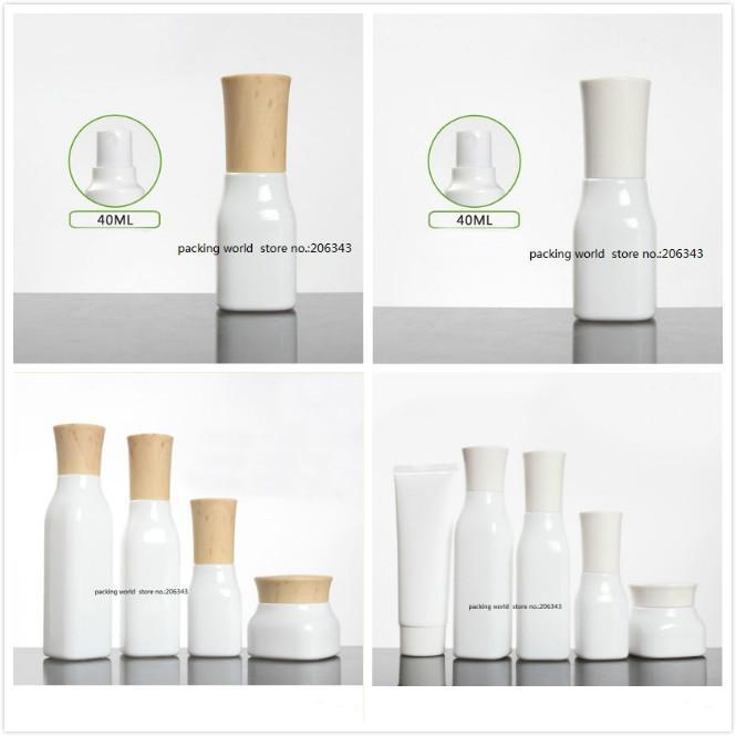 

40ml square shape white glass bottle with mist spray pump for perfume/toilet /toner/flower water skin care cosmetic packing1